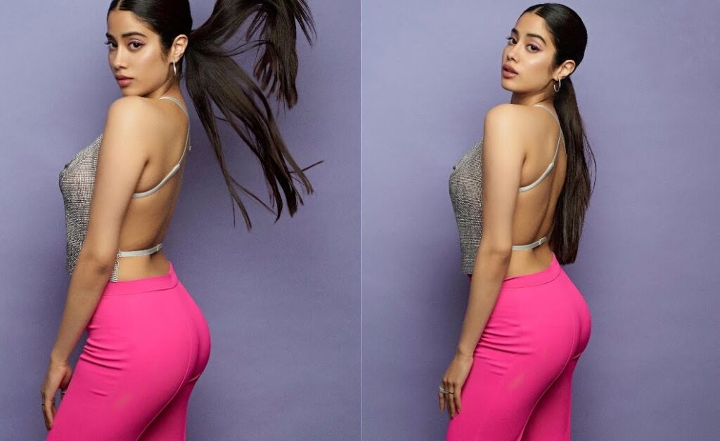 Janhvi Kapoor rocks the bright pink pants and backless top, SEE PHOTOS...