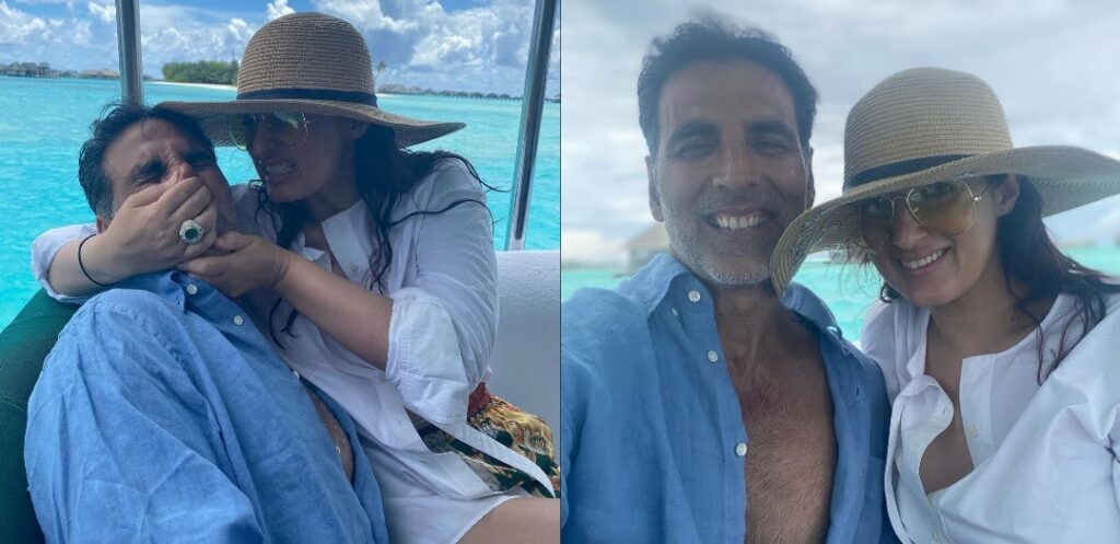 Twinkle Khanna shows the REALITY of Instagram couples with Akshay Kumar, SEE PICS.