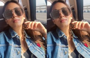 Mira Kapoor poses like a BOSS LADY as she gets ready to ride in.....