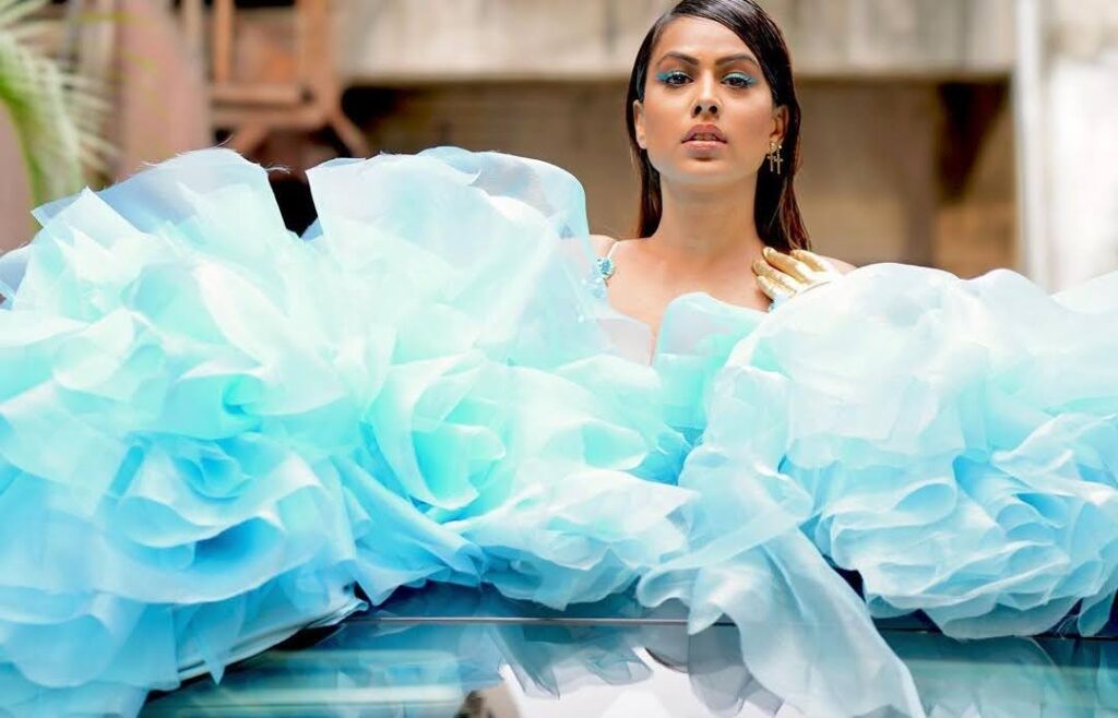 Nia Sharma looks like a princess in a blue designer dress, SEE PHOTOS.
