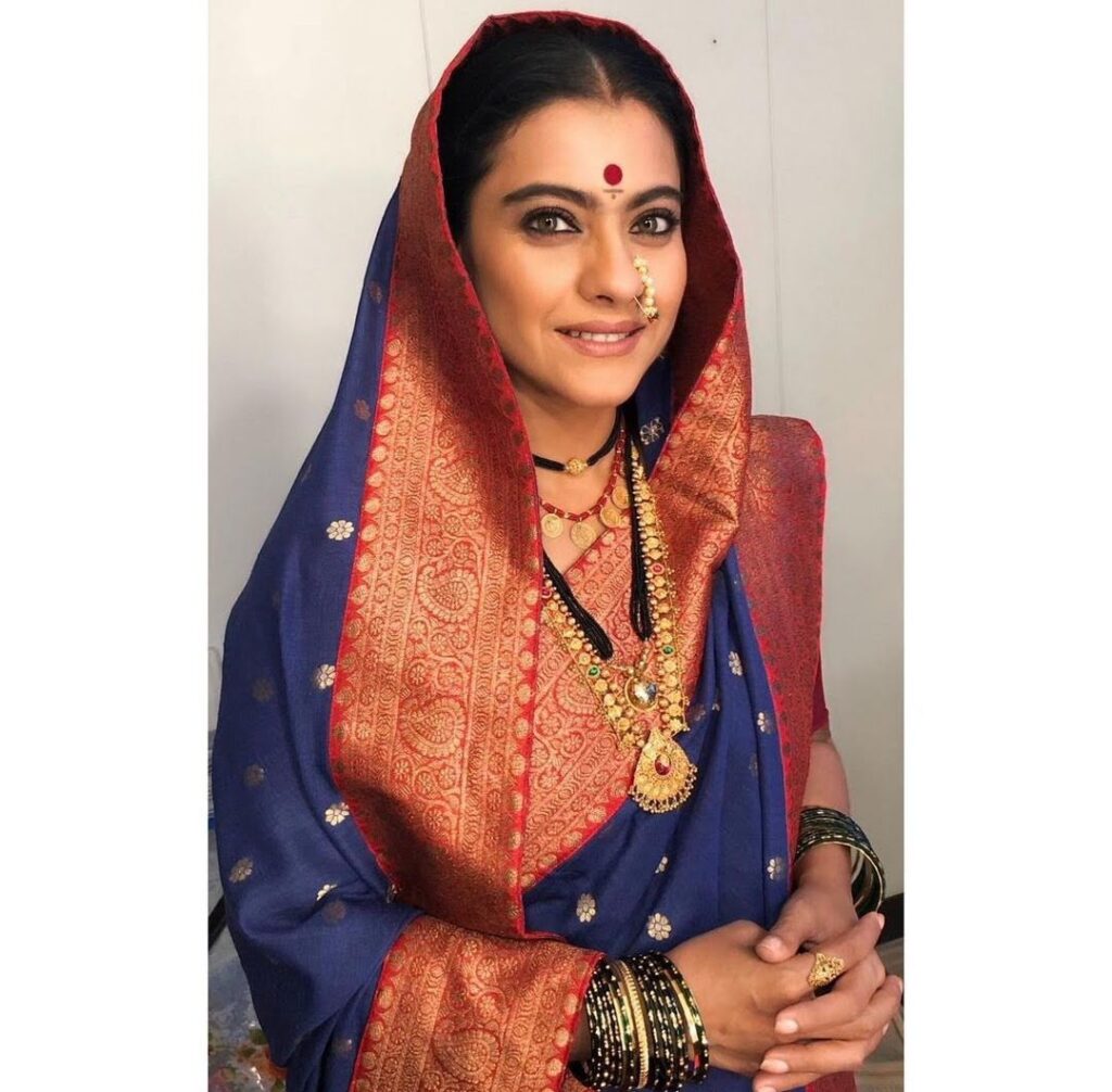 Kajol wishes fans on the occasion of Gudi Padwa with a PHOTO from the sets of Tanha Ji.